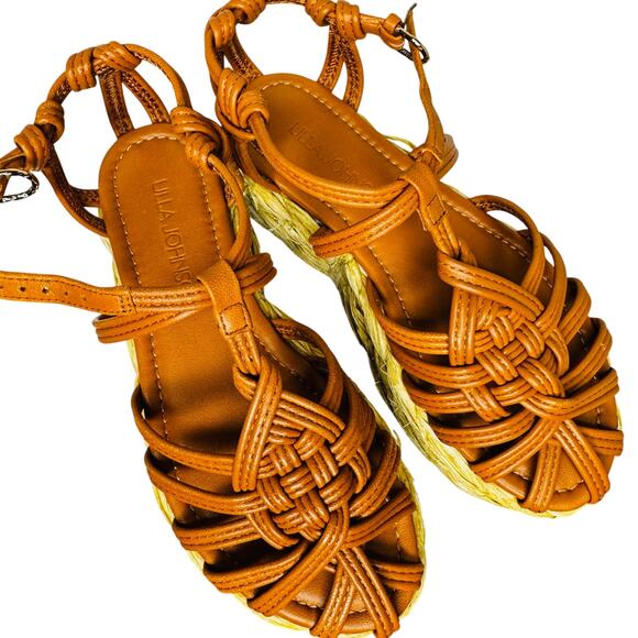 Ulla Johnson Viola Knotted leather raffia Platform Sierra sandals size 36 - Picture 6 of 8